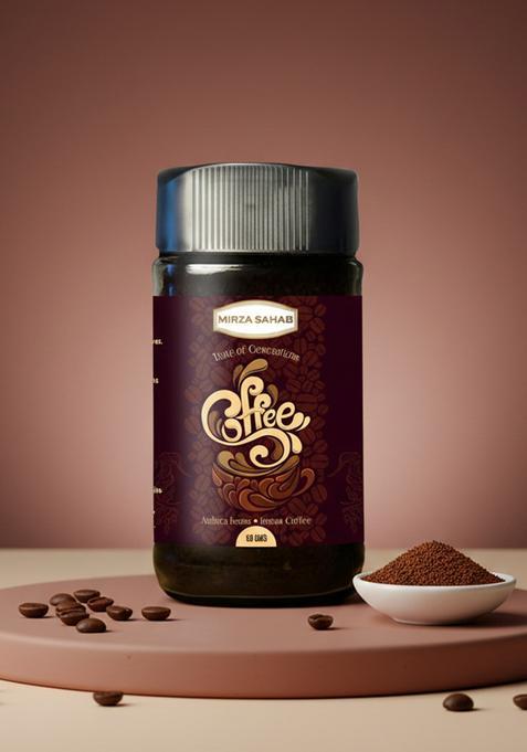Mirza Sahab Coffee - Medium Roast | Ground Rich Aroma & Smooth Taste 50 Grams