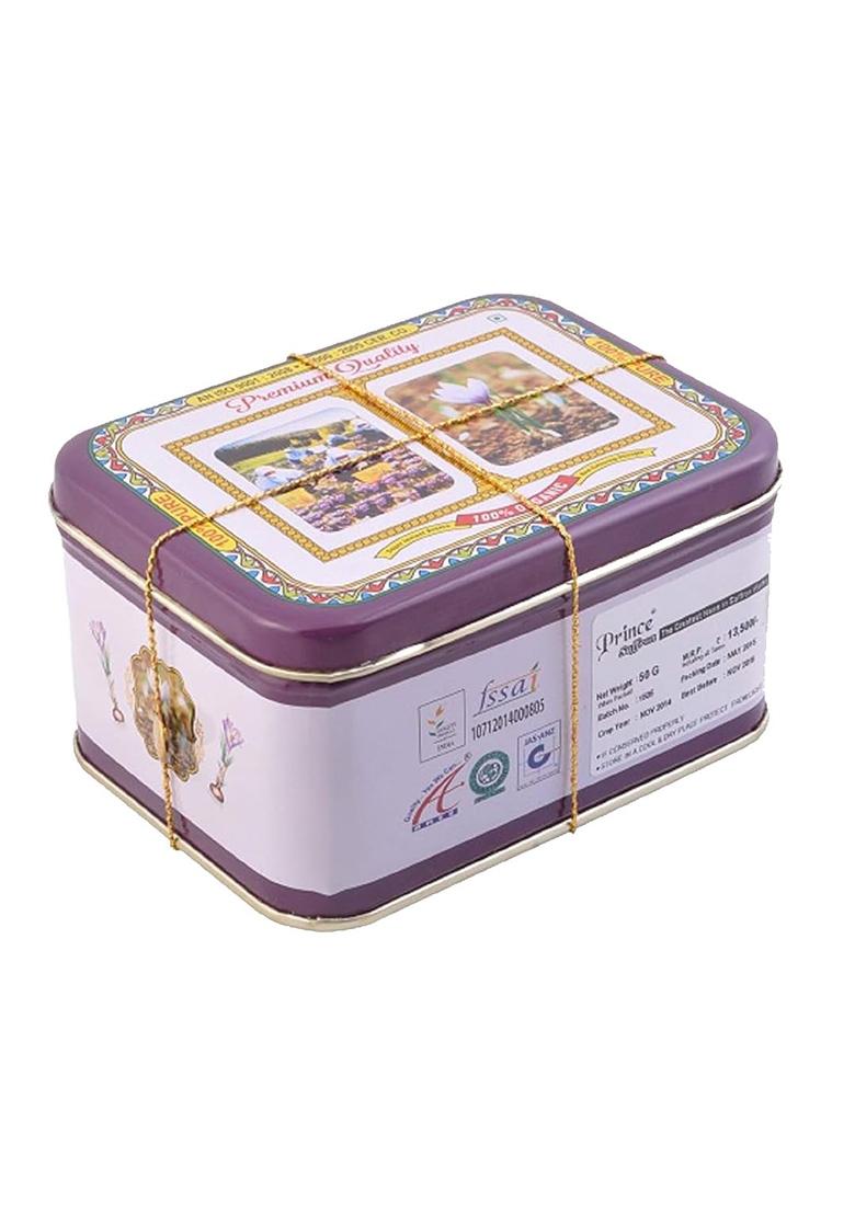 Prince Pure Spanish Kesar Saffron Original (10Gm Tin) | Threads Ideal For Sweets, Milk, Desserts & Beverages