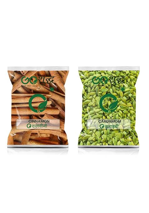 Goshudh Choti Elaichi 100Gm & Dalchini Sabut Combo Pack 200G