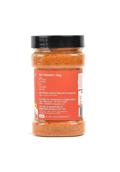 Cookgarden Peri Spice Mix Masala 100G | Exotic Spices Multi-Purpose Seasoning Trans Fat Free Vegan Zero Added Colours, Fillers, Additives & Preservatives