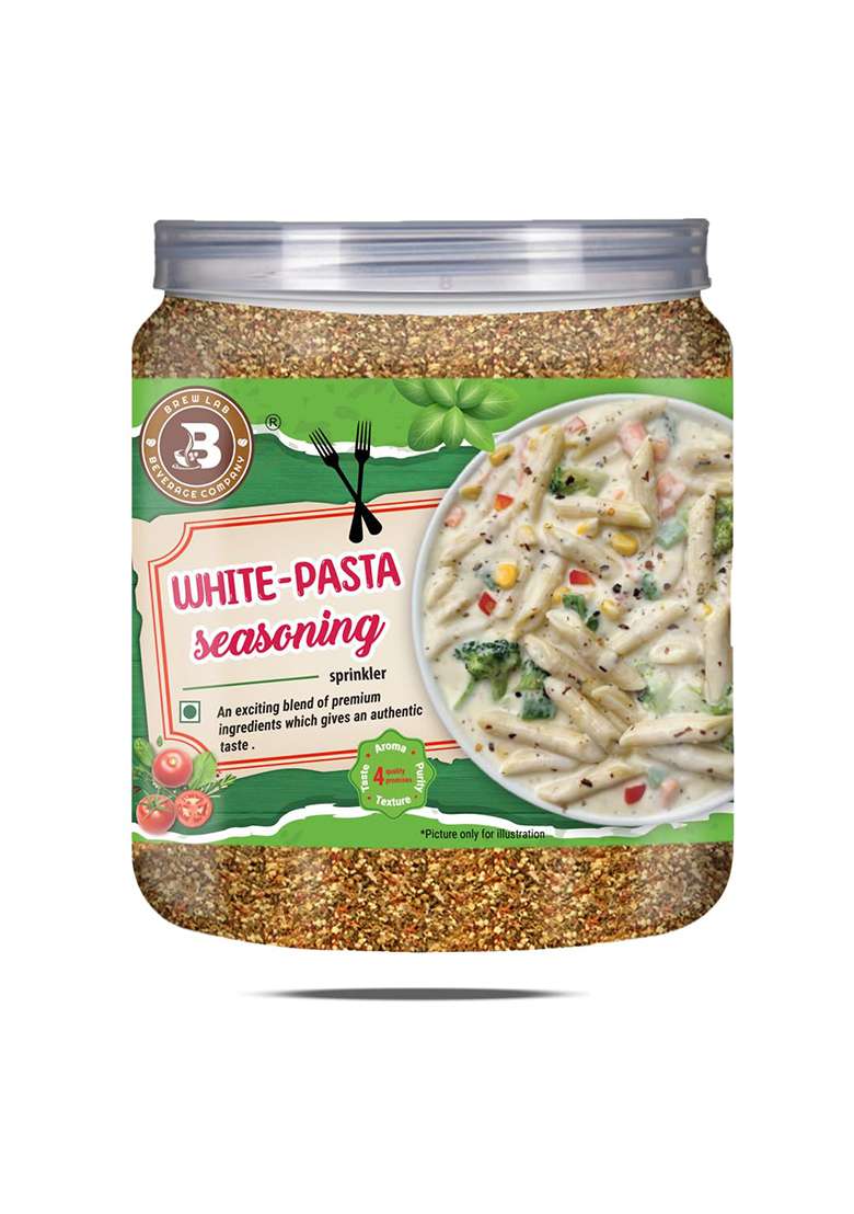 Brew Lab Pure & Natural White Pasta Seasoning || Authentic Taste Exquisite Flavor (250 G) - Indya