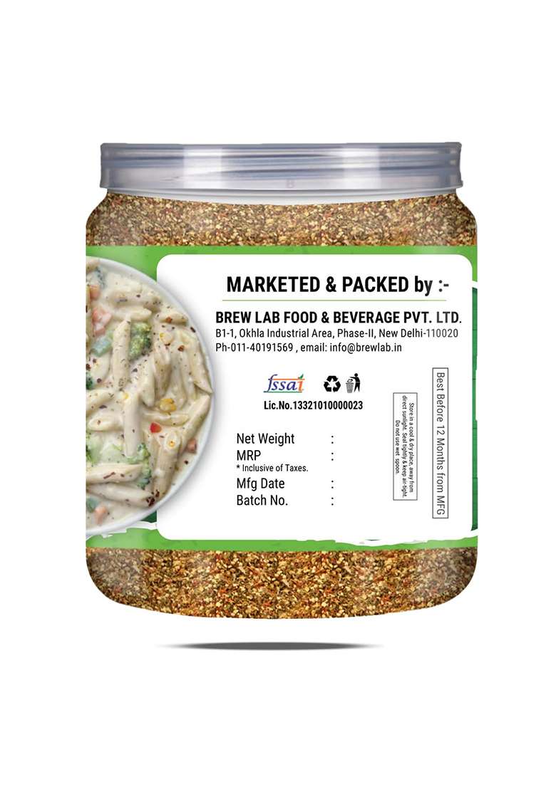 Brew Lab Pure & Natural White Pasta Seasoning || Authentic Taste Exquisite Flavor (250 G) - Indya