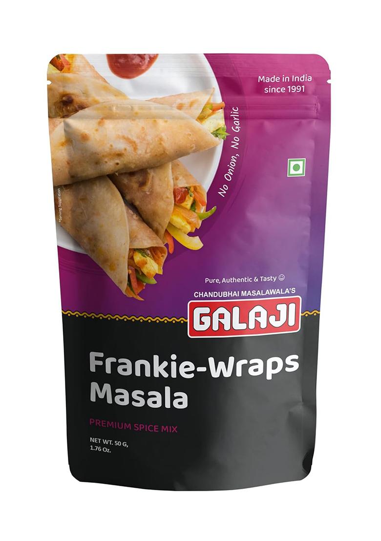 Galaji Frankie Wraps Masala | 50 Grams Homemade Powdered For Healthy Cooking Ready To Cook All Seasonings Spices Pure & Hygiene Spice Mix
