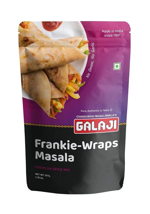 Galaji Frankie Wraps Masala | 50 Grams Homemade Powdered For Healthy Cooking Ready To Cook All Seasonings Spices Pure & Hygiene Spice Mix