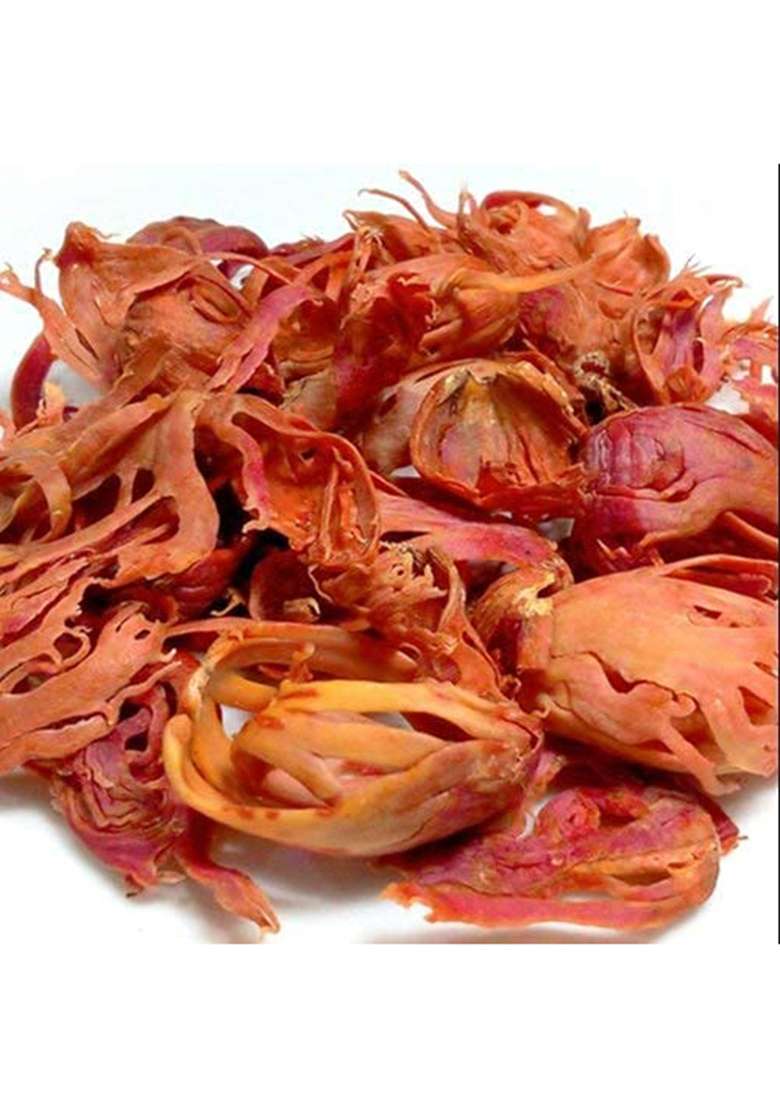 Meenakshi Spices - Organic And Purity Of Nature Whole Nutmeg Mace | Sabut Javitri Flower 50 Gm - Indya
