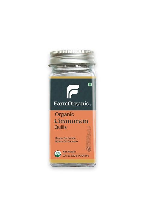 Farm Organic Cinnamon Sticks 20G Dalchini Shuddh & Aromatic Indian Spice For Everyday Cooking, Ghar Ka Asli Swad Aur Khushboo