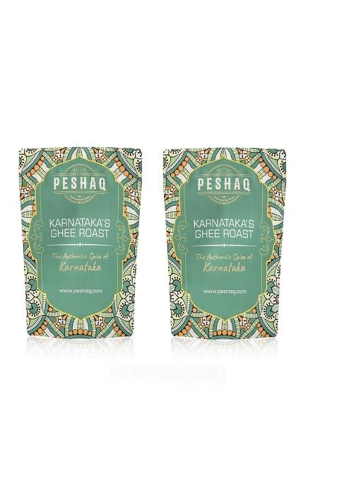 Peshaq Peshaq'S Karnataka Ghee Roast Masala | Traditional Raw Spice Blend Rich Taste And Aroma No Preservatives Colours Or Artificial Ingredients Serves 4 To 6 Pack Of 2