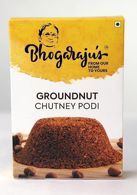 Bhogarajus Healthy & Tasty Ready To Eat Groundnut Chutney Pudi 100G Mix With Ghee Just Plain Podi Be Eaten Along Idlis, Dosas, Uttapams, Upmas