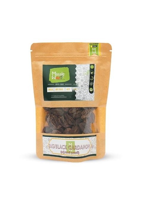 Themasalewale The Masalewale'S Black Cardamom/Big Cardamom Whole | Bold Size 100% Natural Badi Ilaichi Grade A Export Quality Dried (100)