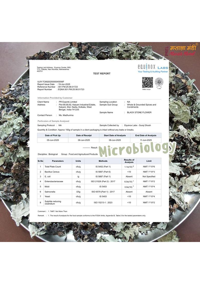 Masala Mundi Black Stone Flower | Dagad Phool Kalpassi Spice South Indian Cooking Spices Chadila Chhabila Pathar Lichens Parmotrema Perlatum 15G (Pack Of 1)