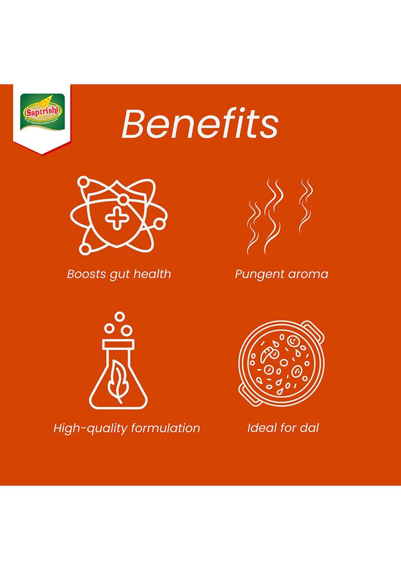 Saptrishi Hing Powder Premium Asafoetida For Indian Cooking | 20 Gm Strong Aroma & Taste Natural Digestive Spice