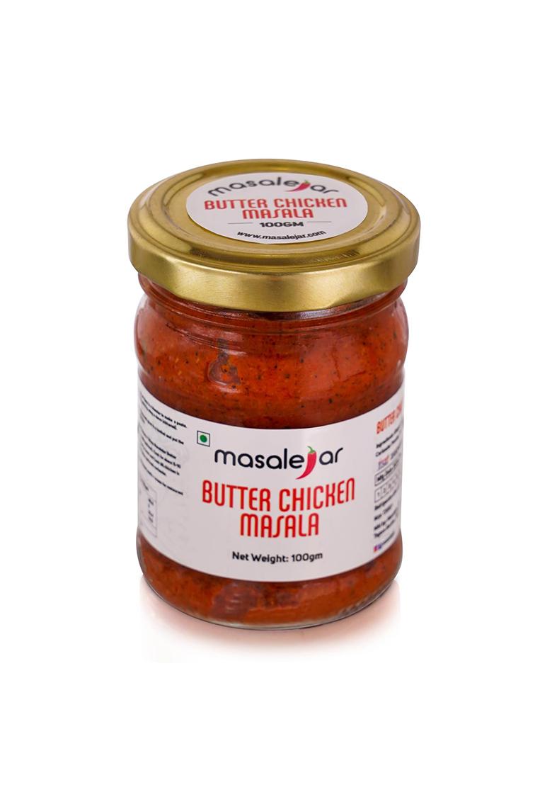 Masalejar Ready-To-Cook Butter Chicken Masala Paste 100Gm | Creamy Tomato Cashew Gravy Base For Chicken/Paneer No Artificial Colors Or Msg Trans Fat Free Pack Of 1 (Serves 3-4)