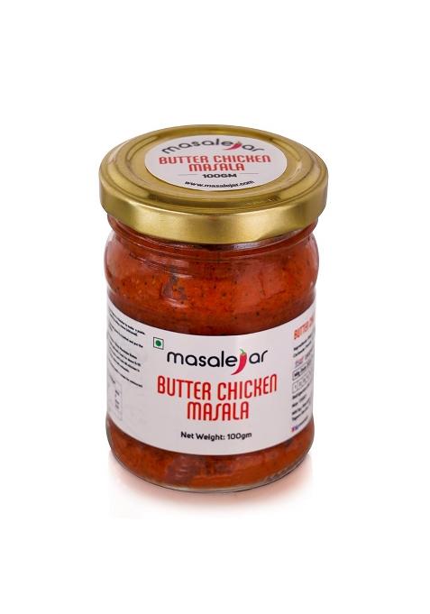 Masalejar Ready-To-Cook Butter Chicken Masala Paste 100Gm | Creamy Tomato Cashew Gravy Base For Chicken/Paneer No Artificial Colors Or Msg Trans Fat Free Pack Of 1 (Serves 3-4)