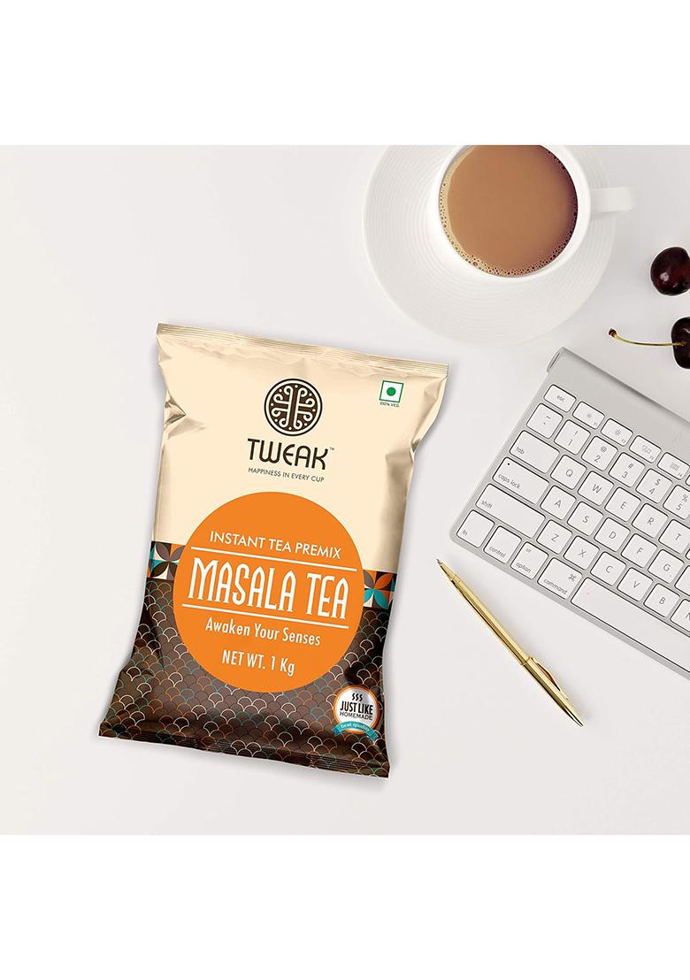 Tweak Instant Masala Tea Premix 1Kg X 6 Packs | Premium Chai Powder Super Saver Combo Makes Approx 62 Cups Of 100Ml From 1 Kg