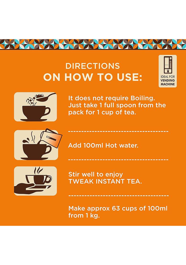 Tweak Instant Masala Tea Premix 1Kg X 6 Packs | Premium Chai Powder Super Saver Combo Makes Approx 62 Cups Of 100Ml From 1 Kg