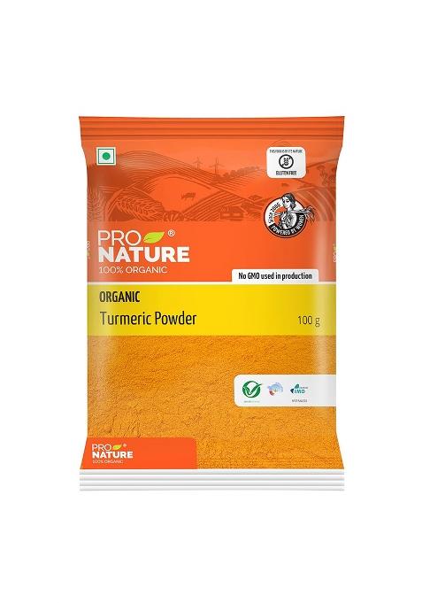 Pro Nature 100% Organic Turmeric Powder, 100Gm
