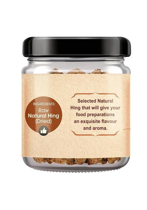 Shilpa Natural Hing Spice | Pure Raw Asafoetida Glass Jar 100% Natural, No Mixing, Non-Gmo Strong Aromatic Seasoning For Cooking (50Gram)