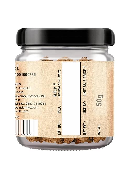 Shilpa Natural Hing Spice | Pure Raw Asafoetida Glass Jar 100% Natural, No Mixing, Non-Gmo Strong Aromatic Seasoning For Cooking (50Gram)