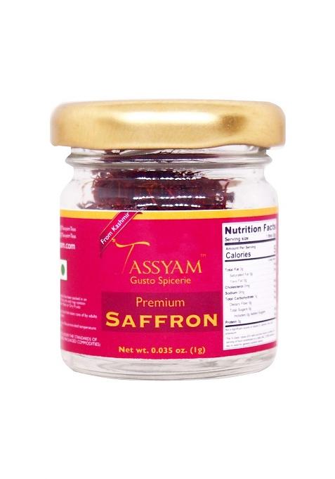 Tassyam A Grade Saffron Strands 1G | Premium Kesar