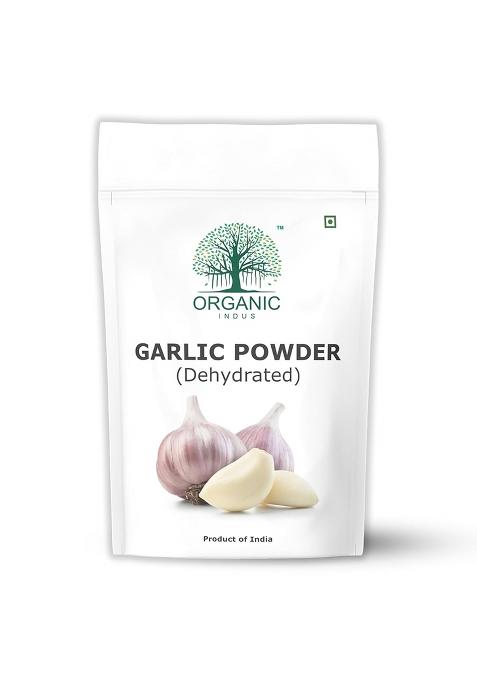 Organic Indus Dehydrated Garlic Powder| 100% Pure Lehsun Powder | Ready To Use Farm Fresh Zero Added Colours, Fillers, Additives & Preservatives 1Kg (Pack Of 1)