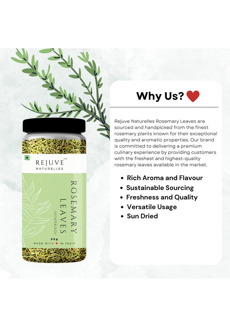 Rejuve Naturelles Sun Dried Rosemary Leaves