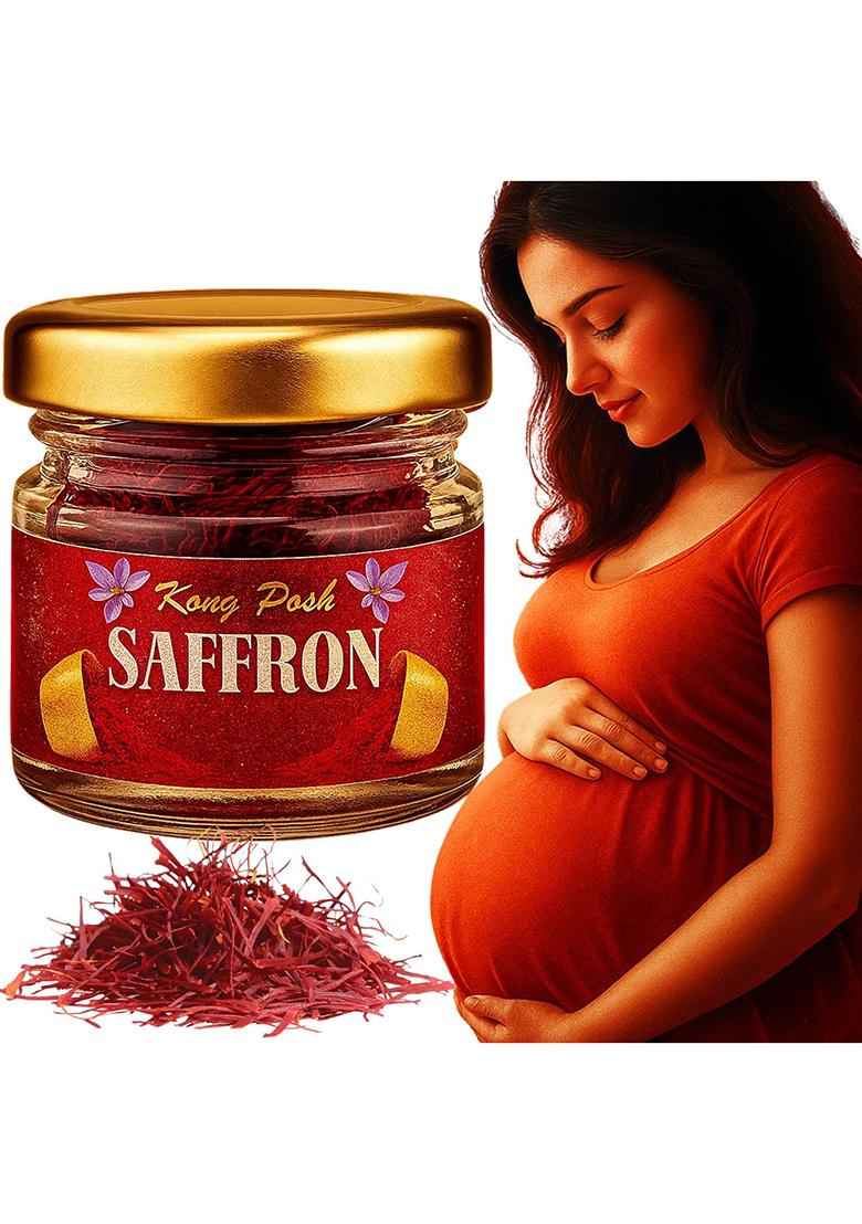 Barkah Kashmir Pampore Mongra Saffron | Kesar For Baby Best Pregnancy Grade Original Pure 1 Gram