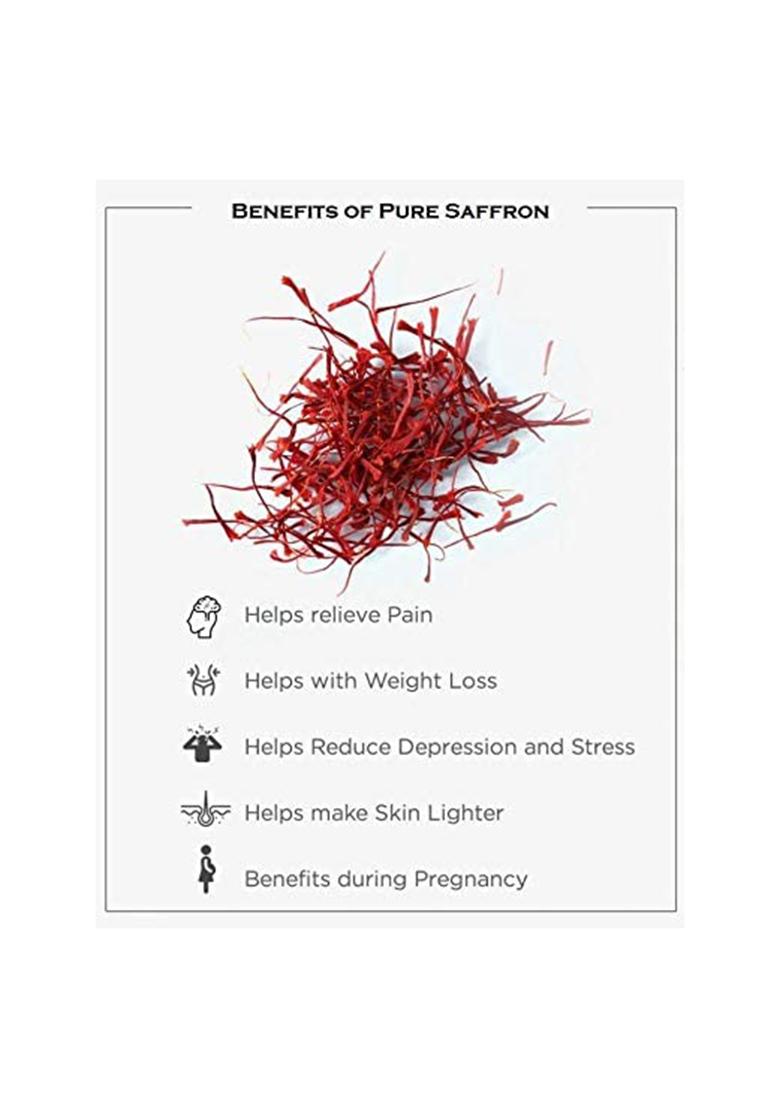 Barkah Kashmir Pampore Mongra Saffron | Kesar For Baby Best Pregnancy Grade Original Pure 1 Gram