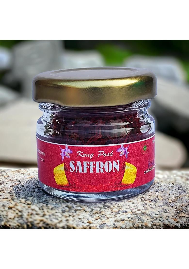 Barkah Kashmir Pampore Mongra Saffron | Kesar For Baby Best Pregnancy Grade Original Pure 1 Gram