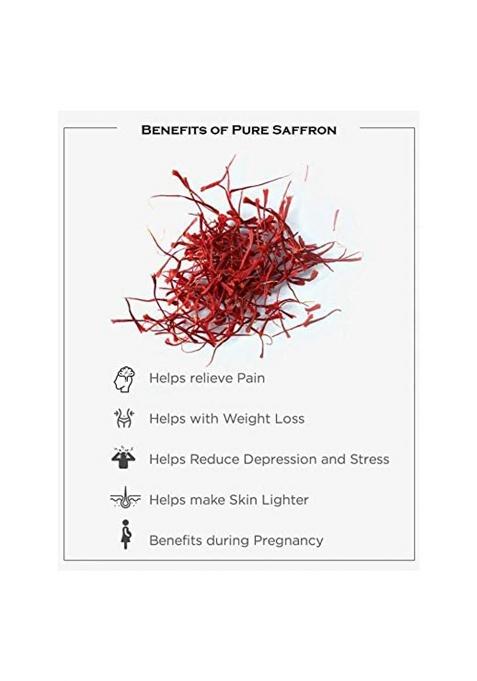 Barkah Kashmir Pampore Mongra Saffron | Kesar For Baby Best Pregnancy Grade Original Pure 1 Gram