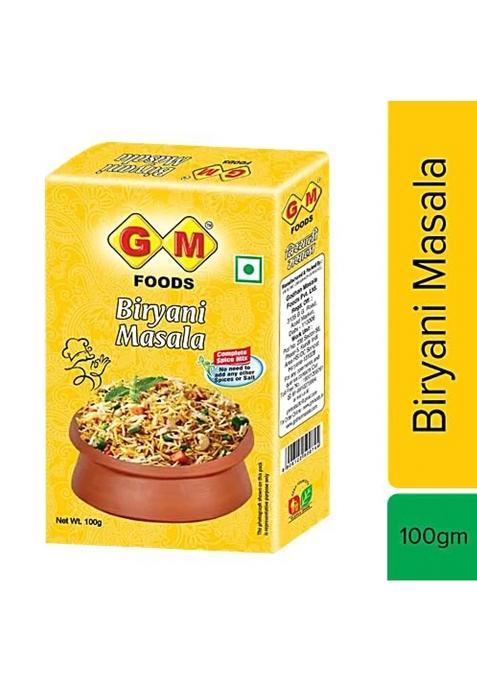Gm Foods Biryani Masala 100G (Pack Of 2)| Complete Spice Mix For Aromatic & Flavorful | No Need Extra Salt Or Spices Ready To Use Indian Veg Powder