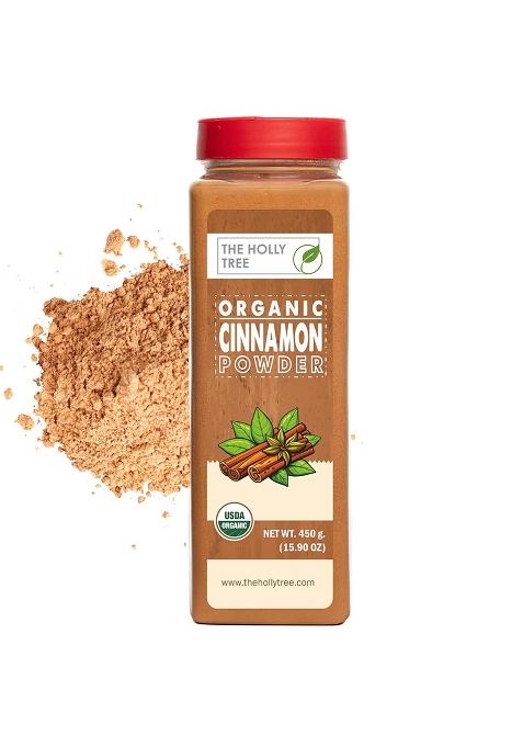 The Holly Tree Cinnamon Powder Organic 450G - Sticks Dalchini Stick 100% Pure & Natural, Usda Certified