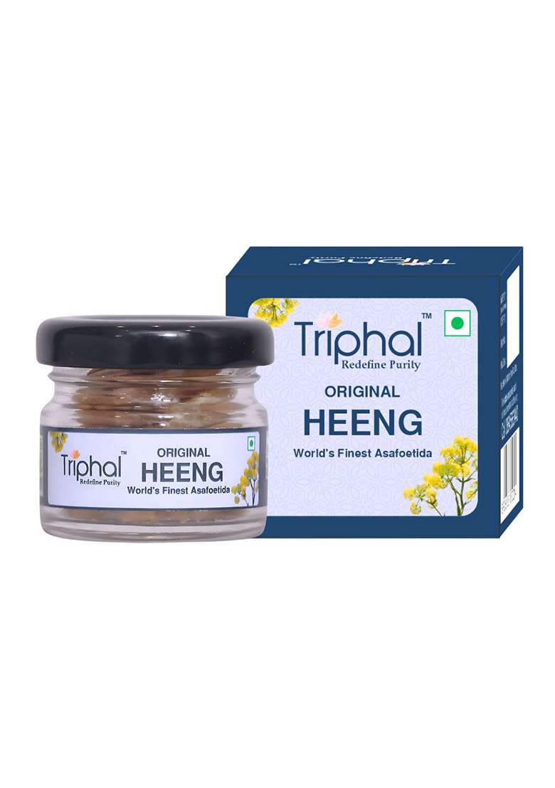 Triphal Heeng - Asafoetida 10G | Pure, Natural, & Non-Adulterated Hing For Cooking And Ayurvedic Remedies Chemical Free, Preservative Free - Indya
