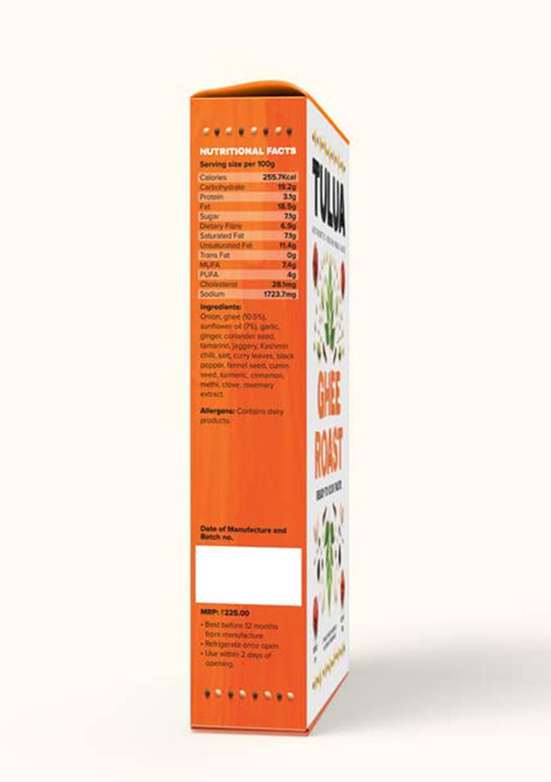 Tulua Ghee Roast + Malaikari Ready To Cook Gravy | Cooking Paste 1 Pack Serves 4-6 No Preservatives 2X160Gms