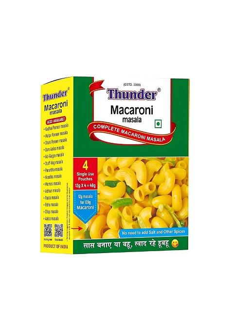 Thunder Macaroni Masala 48G | Perfect Spice Mix For Tasty & Pasta Dishes Pack Of 10 Quick Meals