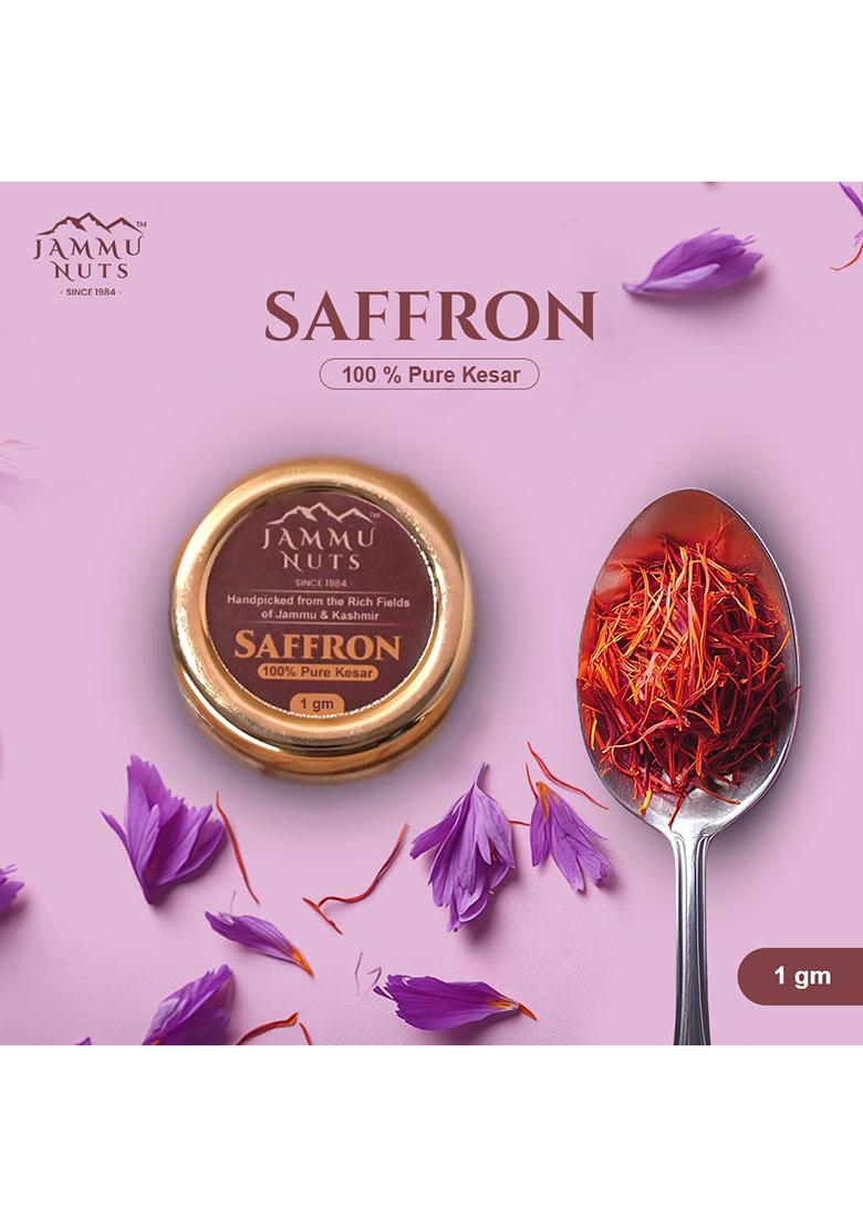 Jammunuts Jammu Nuts Premium 100% Pure Saffron