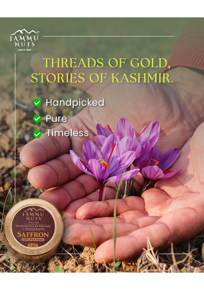 Jammunuts Jammu Nuts Premium 100% Pure Saffron