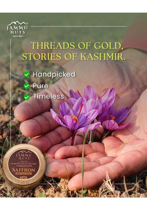 Jammunuts Jammu Nuts Premium 100% Pure Saffron