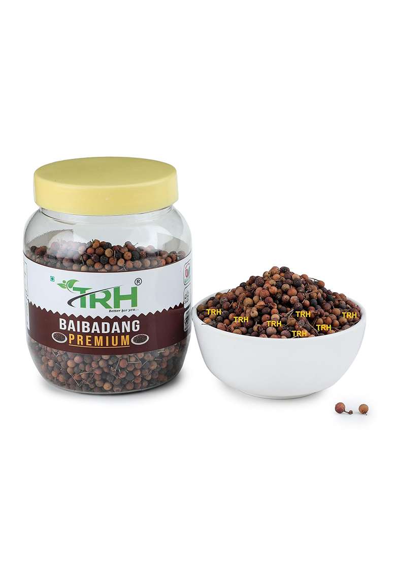 Trh Premium Baibadang - Vaivadang Black Embelia Ribes False Pepper Vidanga Vayuvilamgam Seeds Baibidang (150 Gm) - Indya
