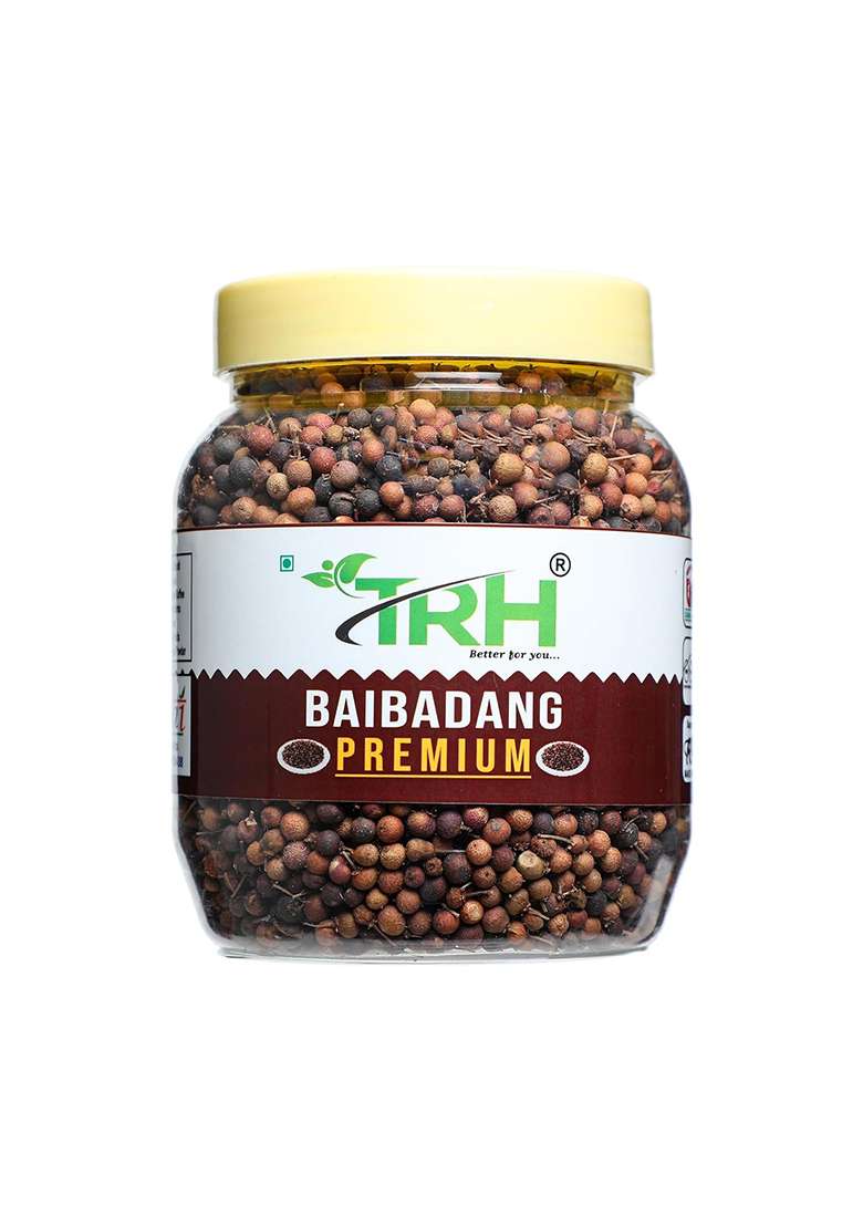 Trh Premium Baibadang - Vaivadang Black Embelia Ribes False Pepper Vidanga Vayuvilamgam Seeds Baibidang (150 Gm) - Indya