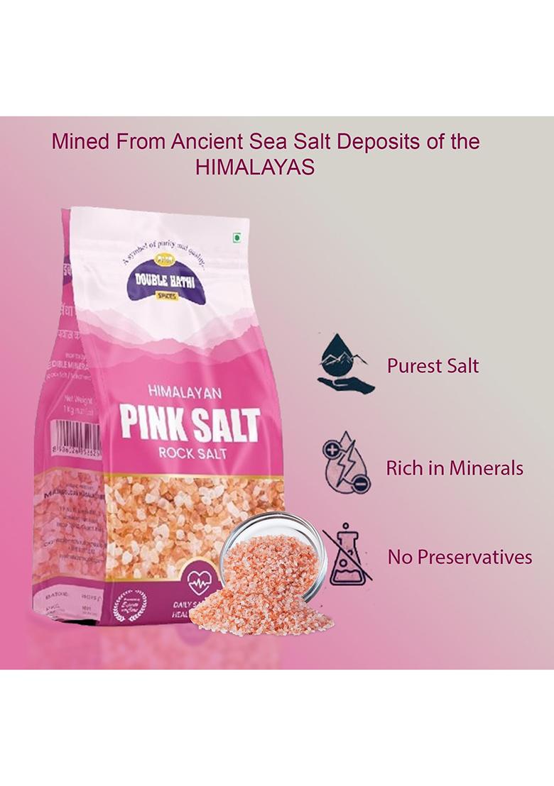 Double Hathi Himalayan Pink Salt 1Kg