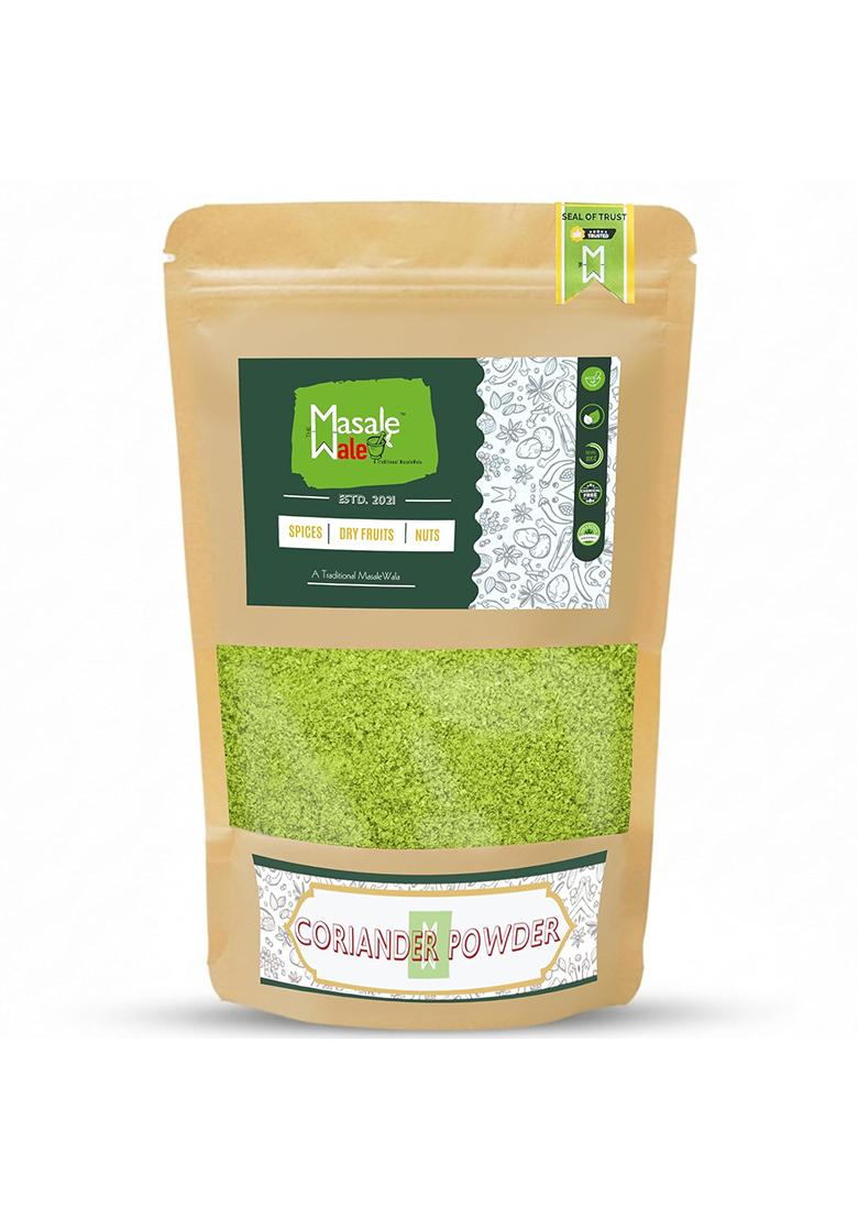 Themasalewale Coriander Powder|Iron Pounded|Freshly Ground On Demand|Rich In Essential Oil|Preservative Free|Rich Taste,Aroma|Natural Green No Added Colour(200)