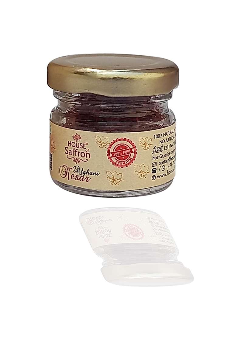 House Of Saffron Afghani Kesar Grade A1++ Natural Negin Iso Threads (2Grams - 2 Packs 1Gram Each) - Indya