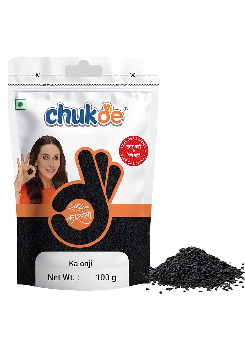 Chukde Kalonji, Black Cumin Whole Spices, 300G, Pack Of 100G X 3