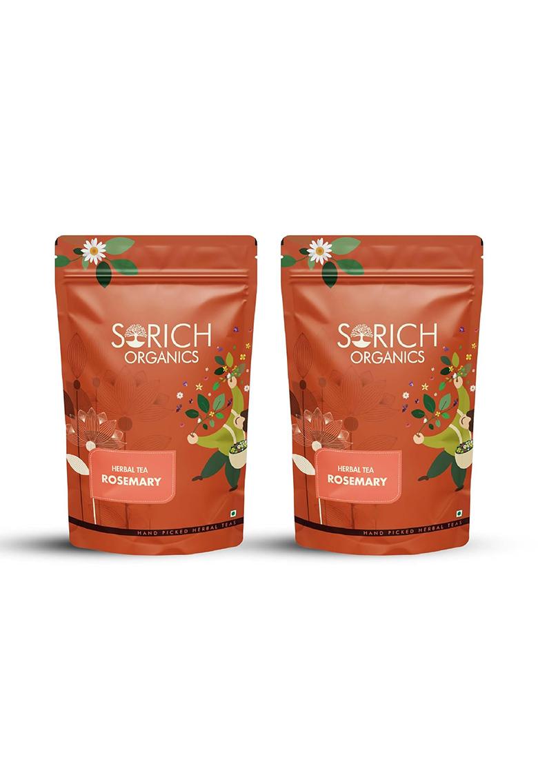 Sorich Organics Rosemary Leaves 200 Gram For Hair Growth And Seasoning Food Herbal Tea | Packed Clean, No Dust| High In Antioxidants Improve Memory Protect Vision Lower Blood Sugar