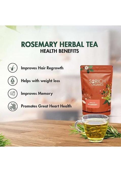 Sorich Organics Rosemary Leaves 200 Gram For Hair Growth And Seasoning Food Herbal Tea | Packed Clean, No Dust| High In Antioxidants Improve Memory Protect Vision Lower Blood Sugar