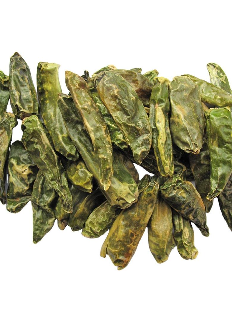 A D Food & Herbs Organic Dried Green Chilli Pure And Natural Spice Masala (50 Gms)