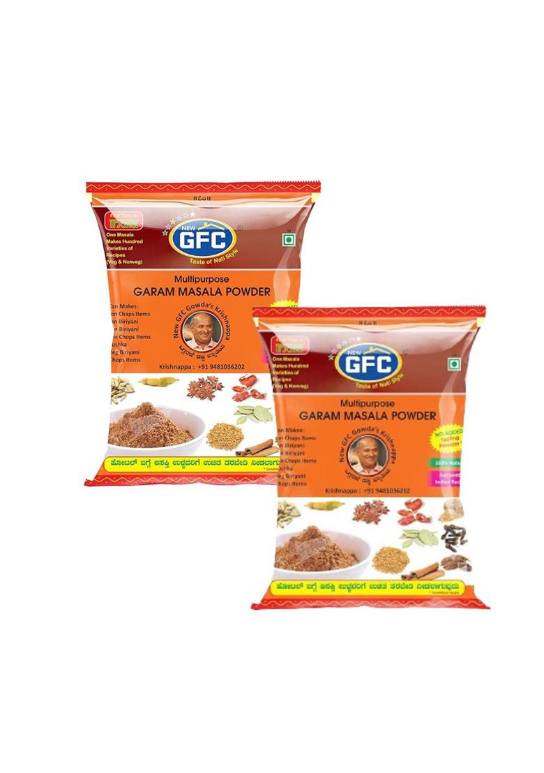Gfc Garam Masala Powder With Recipe Book | Whole For Rich And Aromatic Flavourful Cooking Multipurpose Curry (Pack Of 2)