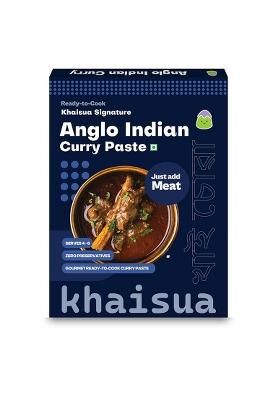 Khaisua Anglo Indian Curry Paste For Spicy Meat Curries | Instant Masala Gravy Mix Ready To Cook Made With Authentic Spices In 15 Min No Preservatives Serves 4-6 Traditional Recipe 250 G