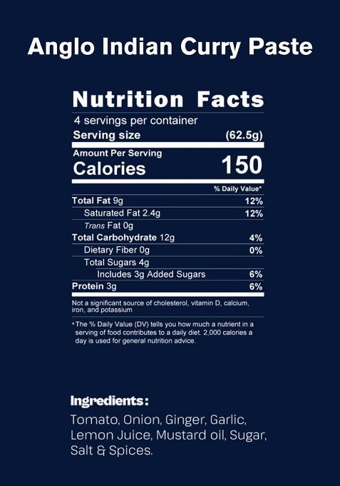 Khaisua Anglo Indian Curry Paste For Spicy Meat Curries | Instant Masala Gravy Mix Ready To Cook Made With Authentic Spices In 15 Min No Preservatives Serves 4-6 Traditional Recipe 250 G