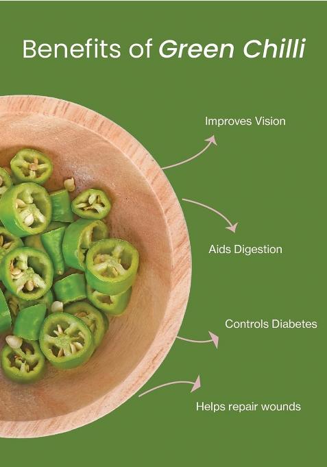 The Pepa Dehydrated Green Chilli | Dried Chillies Helps In Weight Management Natural & Hygienically Processed Nutritious Flavorful Easy To Store Long Shelf Life Perfect For Cooking, Seasoning Garnishing, Machine Processed, No Additives